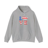 Patriotic "LOVE" Flag Hoodie - American Flag Love Pullover