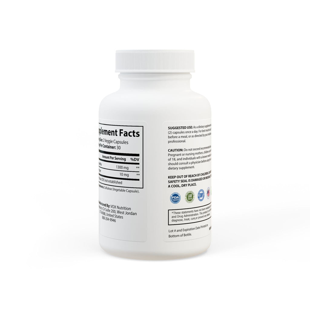 Cousin Emmy's Ashwagandha and Black Pepper Supplement (60 capsules)