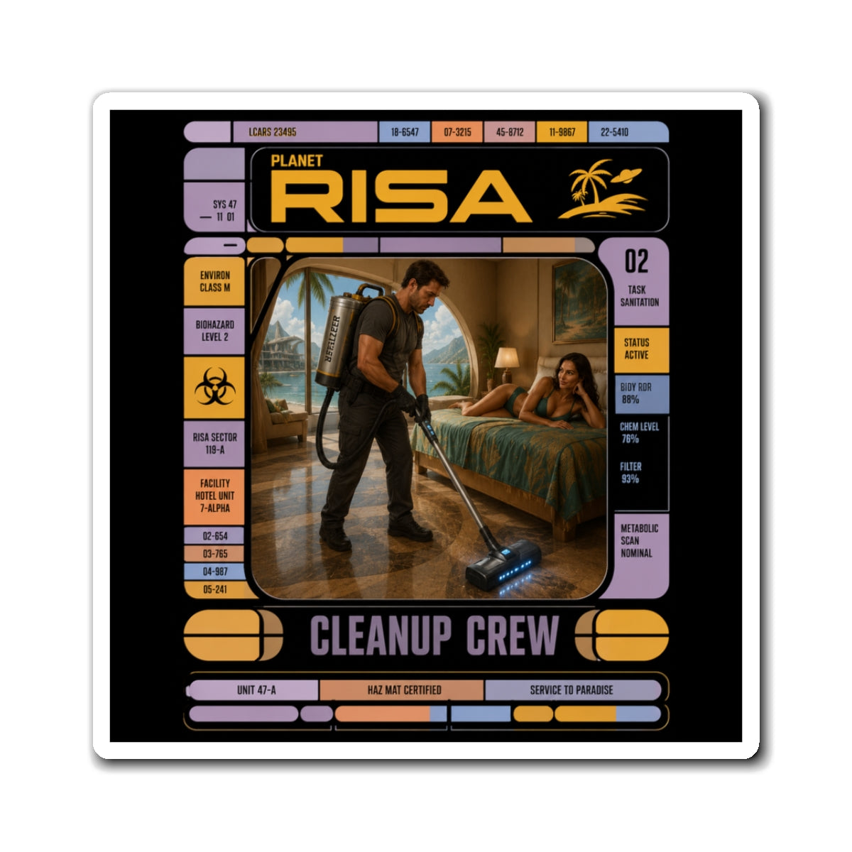 RISA Cleanup Crew Magnet