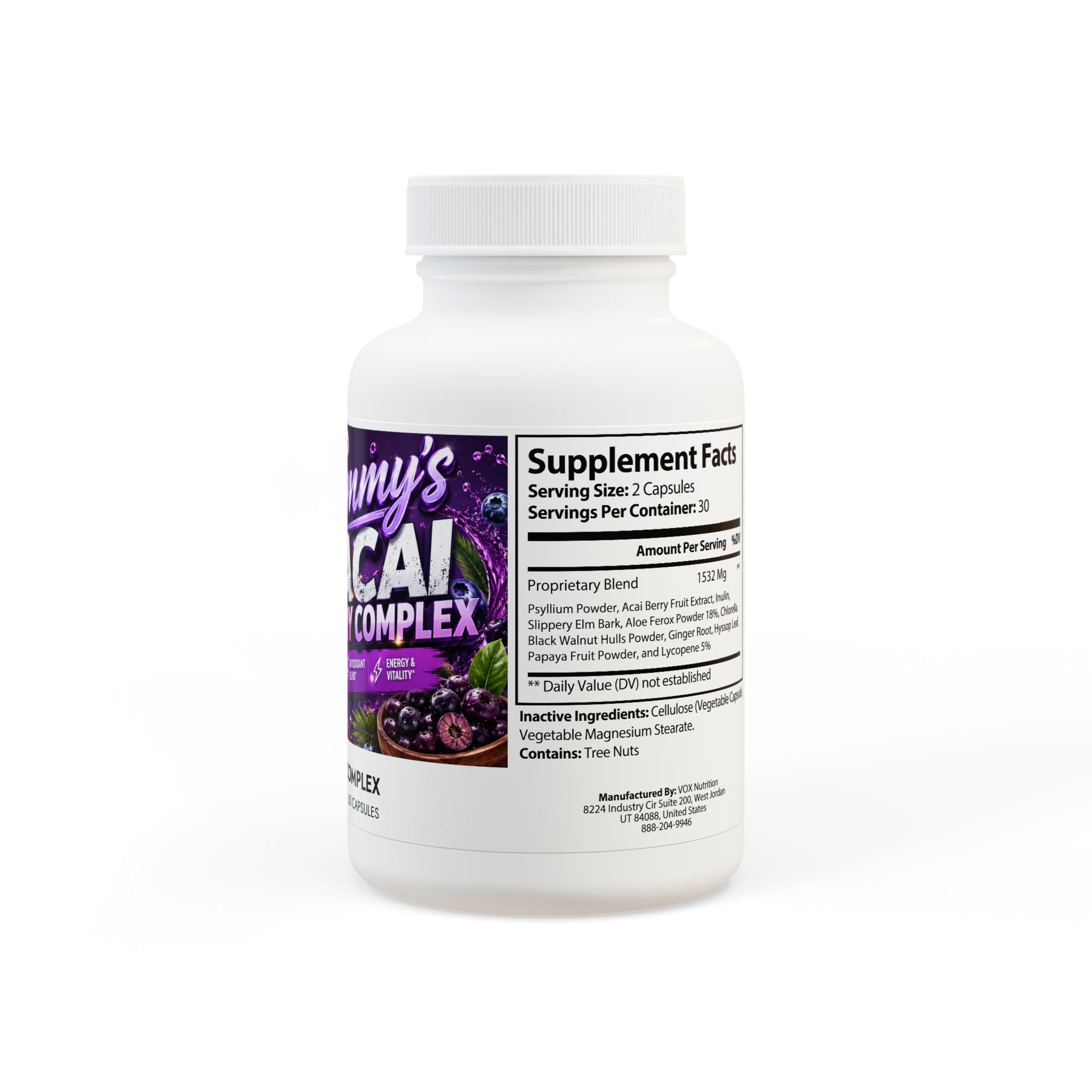 Emmy's Acai Berry Complex Supplement (60 Capsules)