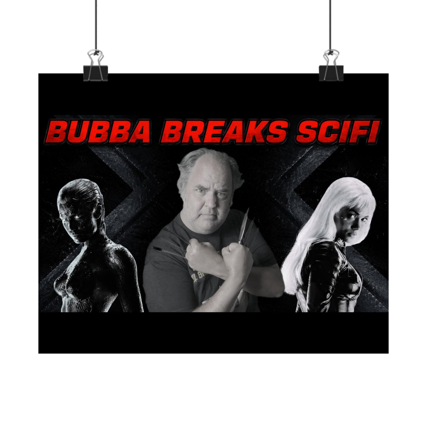 Bubba Breaks SciFi Matte Horizontal Poster — Retro Sci‑Fi Fan Wall Art