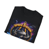 Space Station Bubba T-Shirt — Retro Sci‑Fi Space Station Graphic Tee
