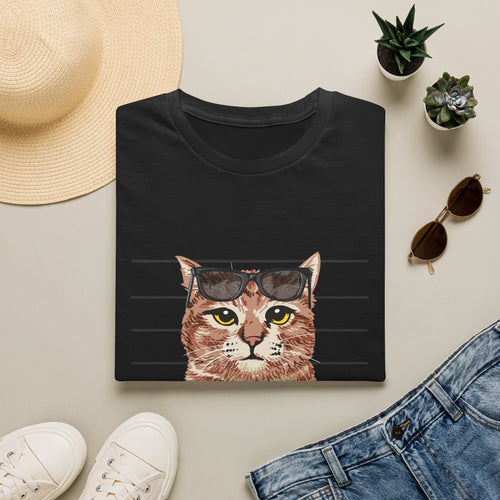 Cat Mugshot T-Shirt — 'Kitty & Bad' Funny Police Line Tee