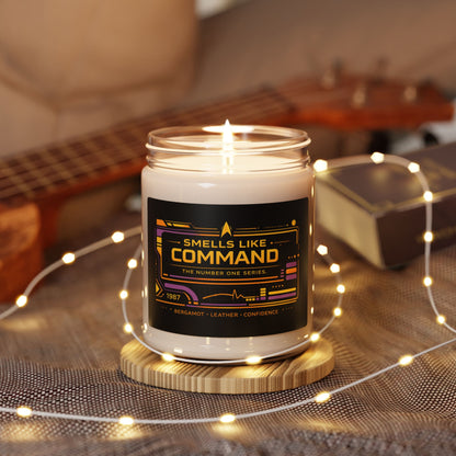 Smells Like Command — Masculine Leather & Cedar Scented Soy Candle (9oz)