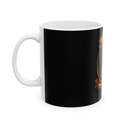 Bubba's Flux Capacitor Repair Coffee Mug — 'Always On Time Guaranteed'