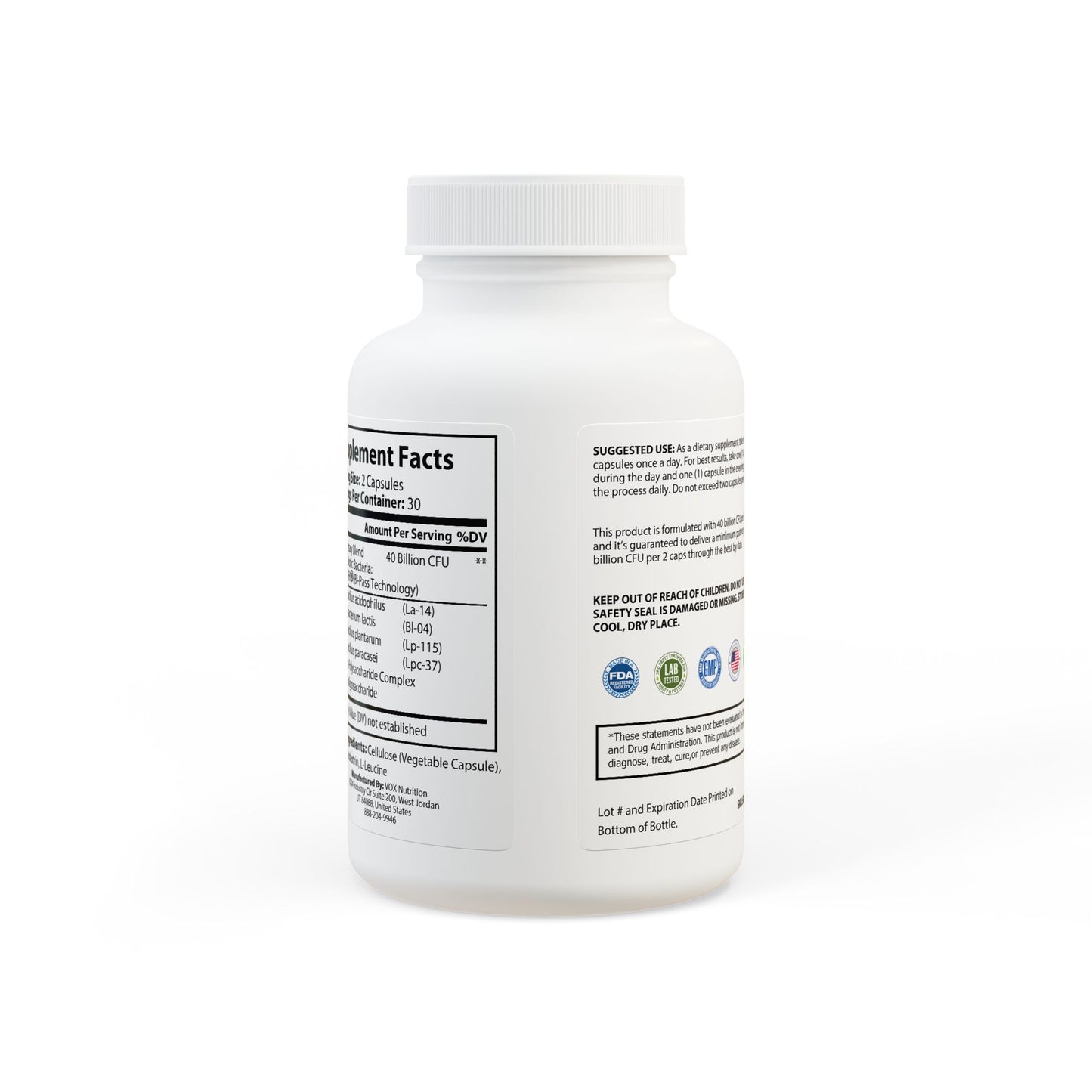 Emmy's Probiotics Supplement (60 Capsules)