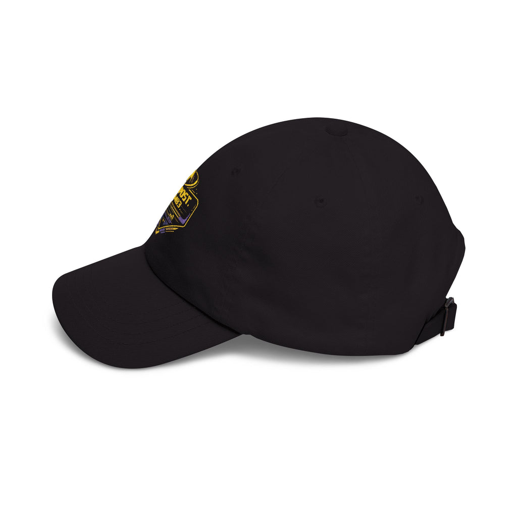 Space Outpost Dad Cap — Distressed Sci‑Fi Patch Hat