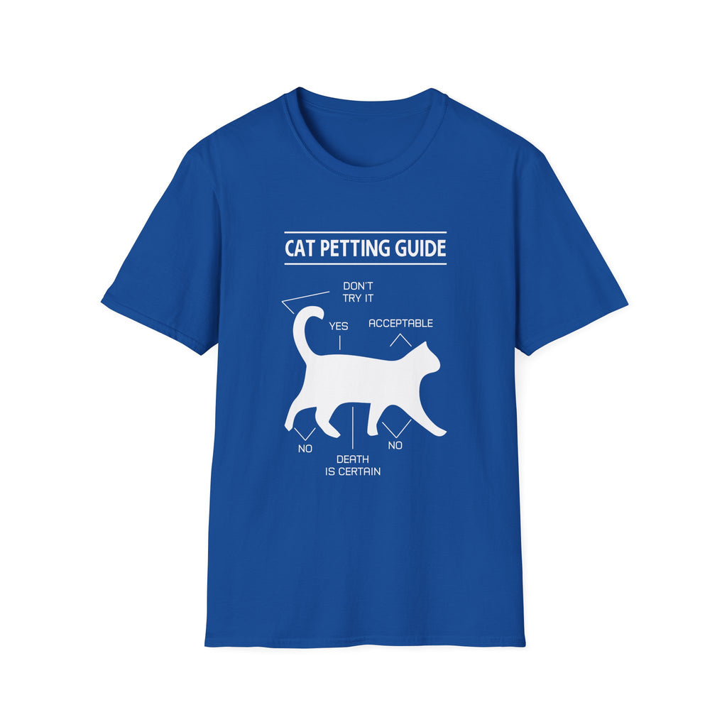 Cat Petting Guide T-Shirt — Funny Cat Owner Tee