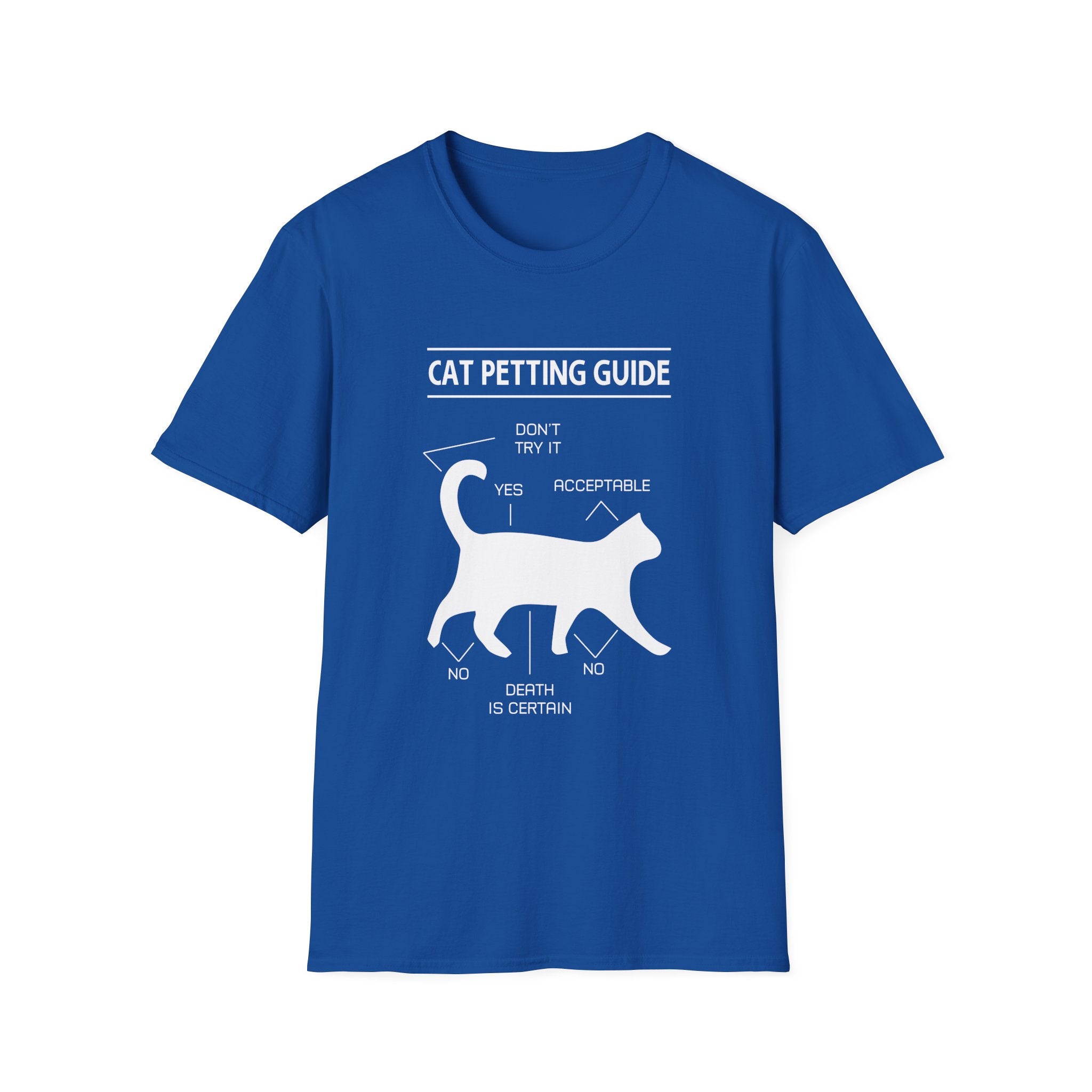 Cat Petting Guide T-Shirt — Funny Cat Owner Tee