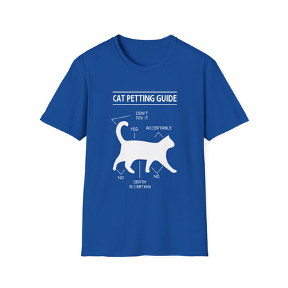 Cat Petting Guide T-Shirt — Funny Cat Owner Tee