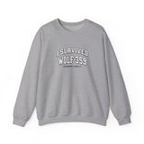 Crewneck Sweatshirt — "I Survived Wolf 359" Retro Sci‑Fi Crew