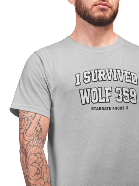 I Survived Wolf 359 T-Shirt — Sci‑Fi Fan Tee