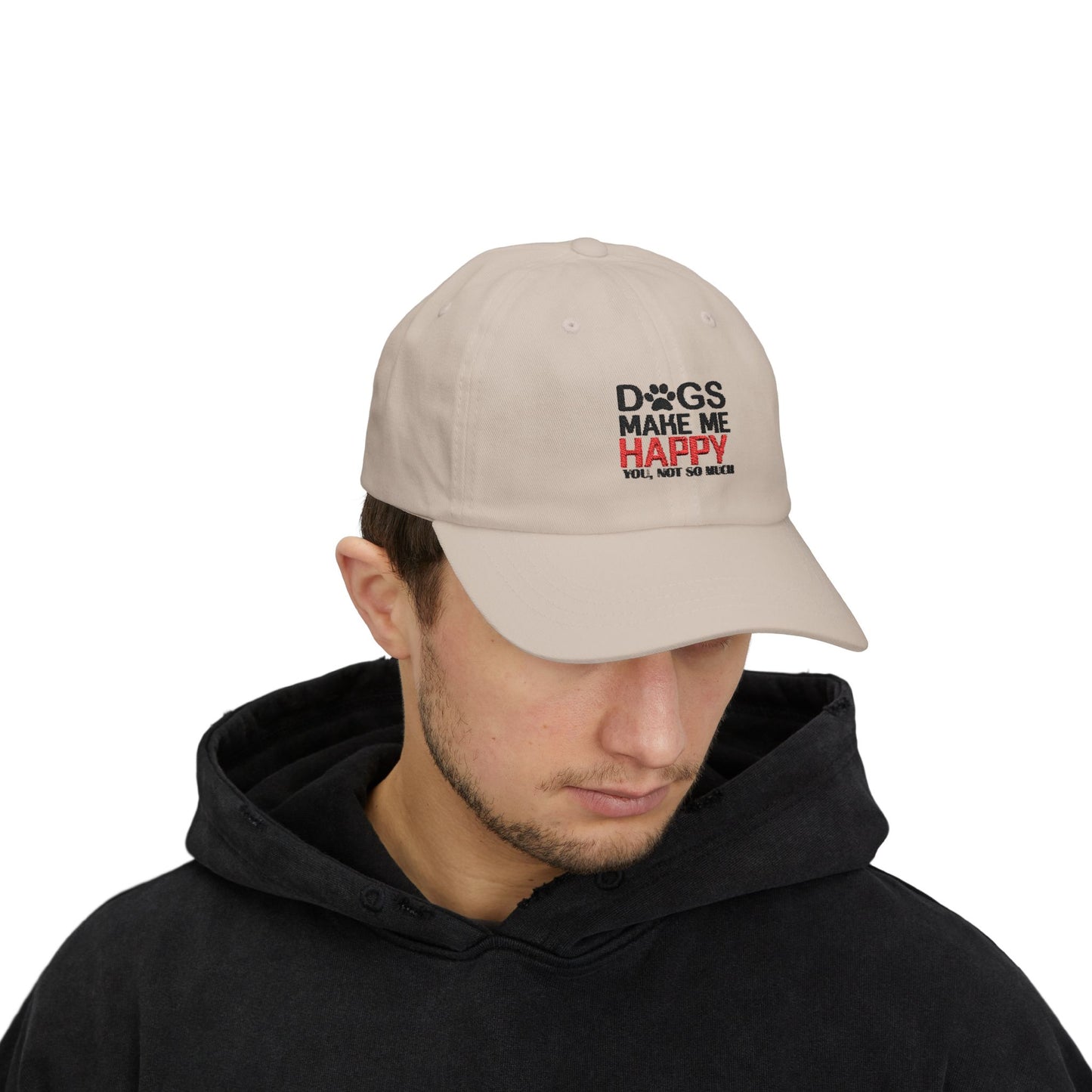 Dad Cap — "Dogs Make Me Happy (You, Not So Much)" Embroidered Hat
