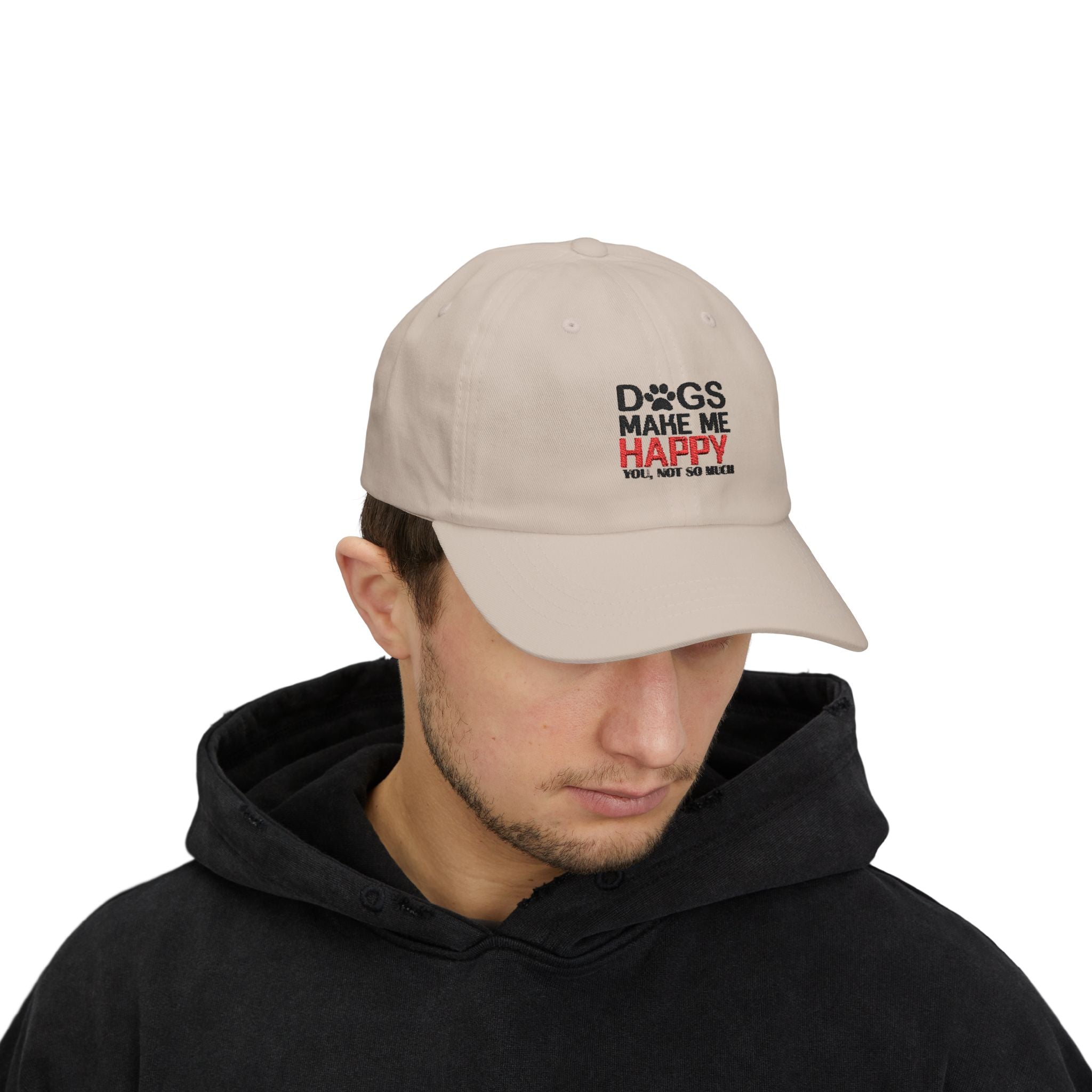 Dad Cap — "Dogs Make Me Happy (You, Not So Much)" Embroidered Hat