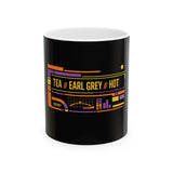 Earl Grey Hot Tea Mug — Retro Neon Tech Graphic Ceramic Coffee Cup (11oz/15oz)
