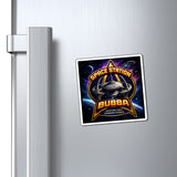 Space Station Bubba Magnet – Sci‑Fi Refrigerator Magnet (Servicing Since Stardate 91350.6)