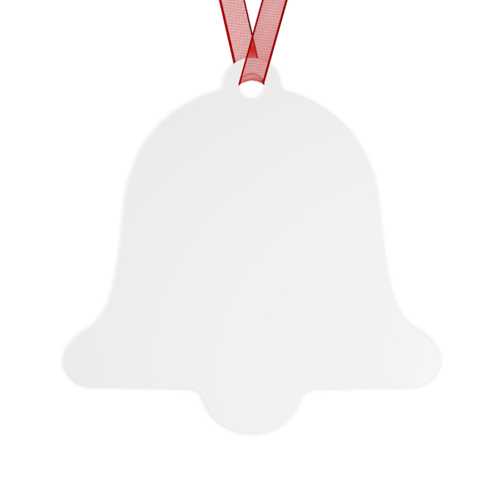 Mugshot Cat Metal Ornament — Funny 'Kitty Bad' Holiday Decoration