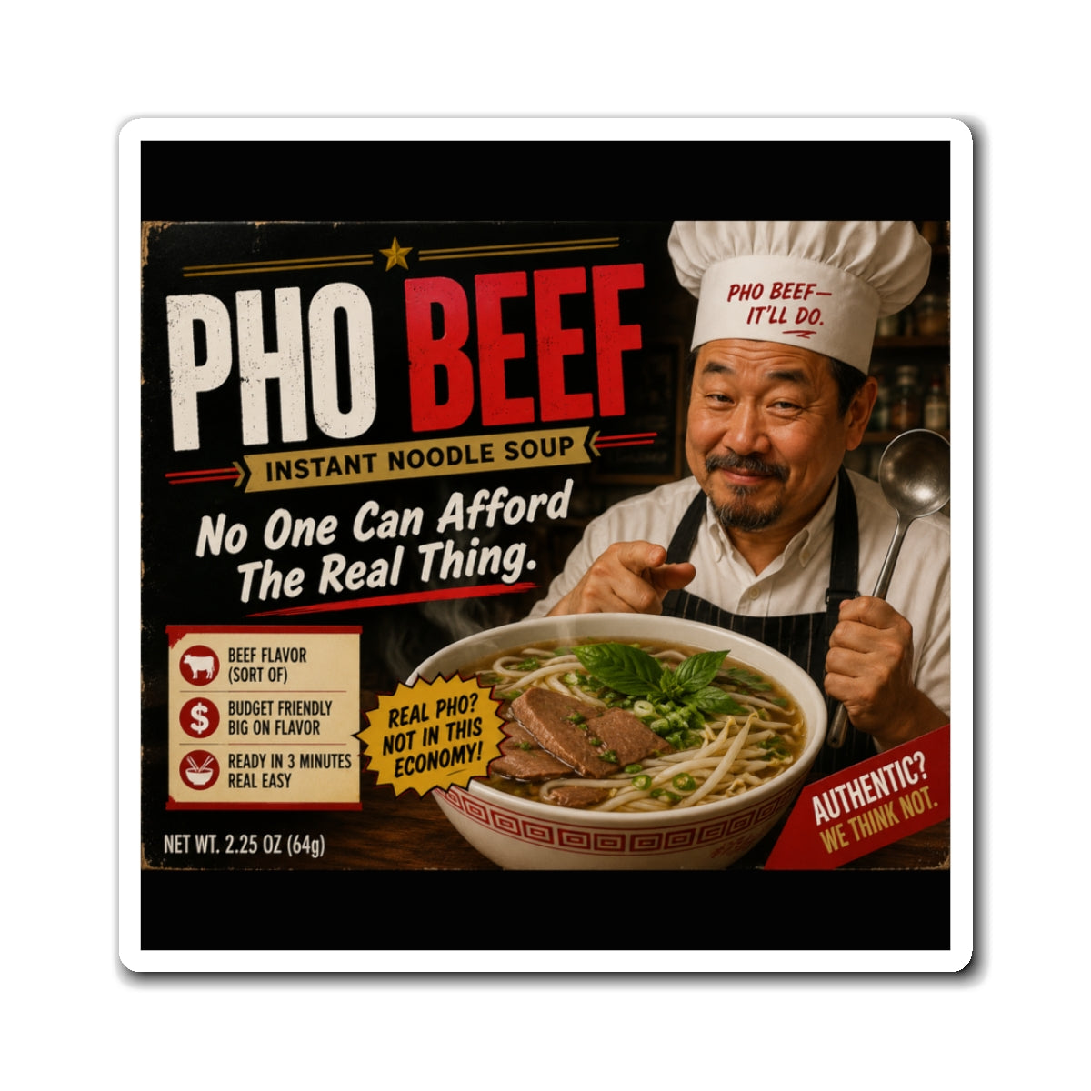 Pho Beef Magnet