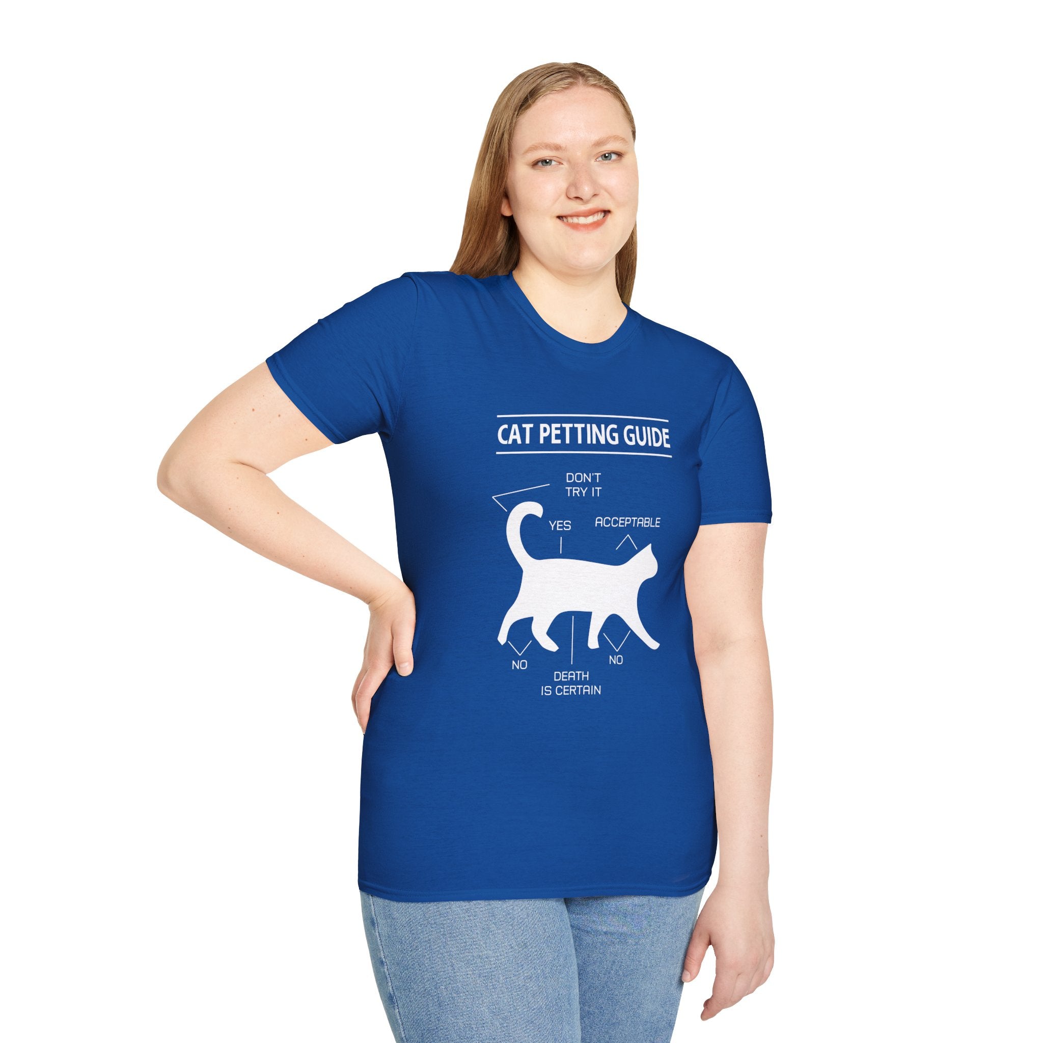 Cat Petting Guide T-Shirt — Funny Cat Owner Tee