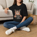 Cat Mugshot T-Shirt — 'Kitty & Bad' Funny Police Line Tee