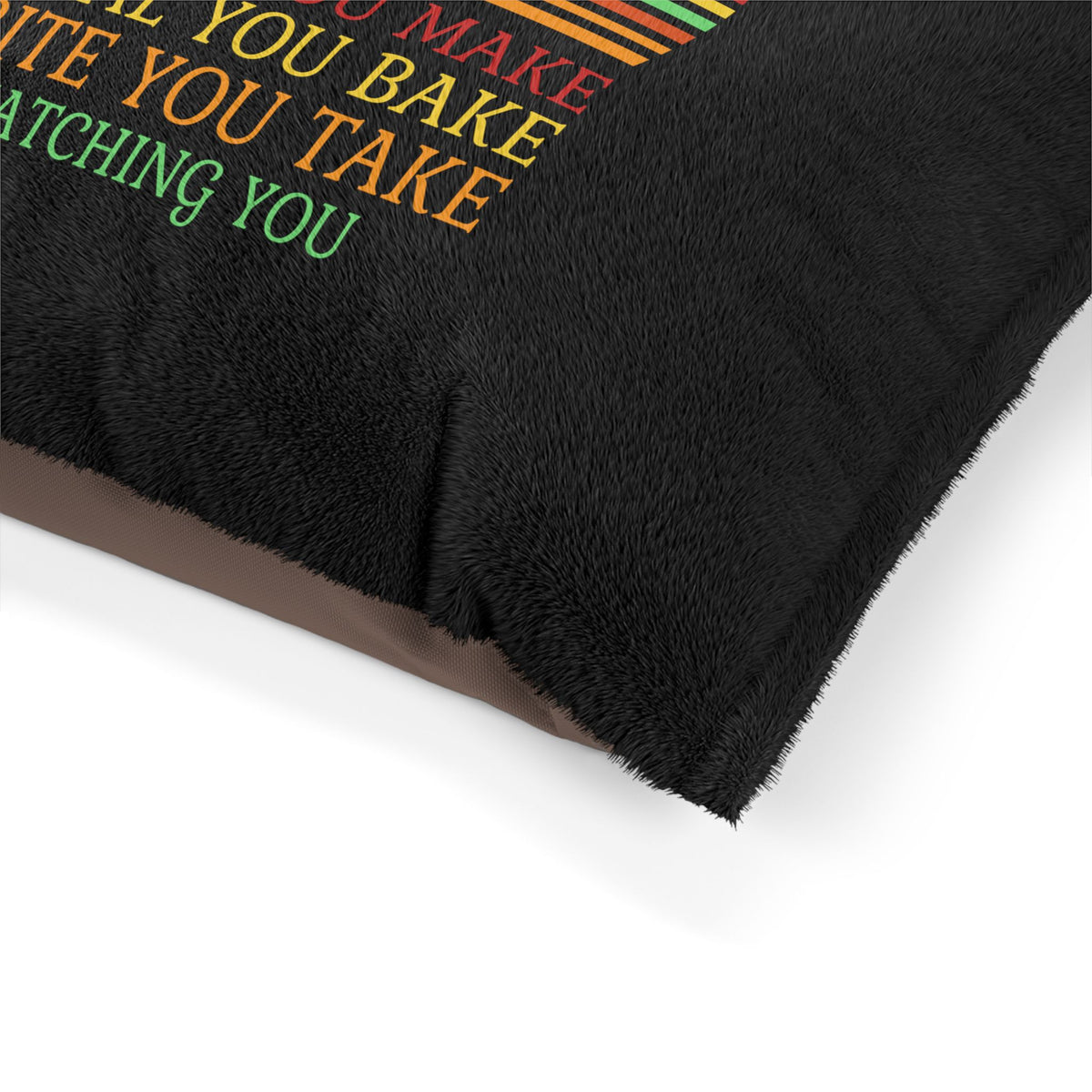 Pet Bed — Retro Golden Retriever Design (“Every Snack You Make... I’ll Be Watching You”)