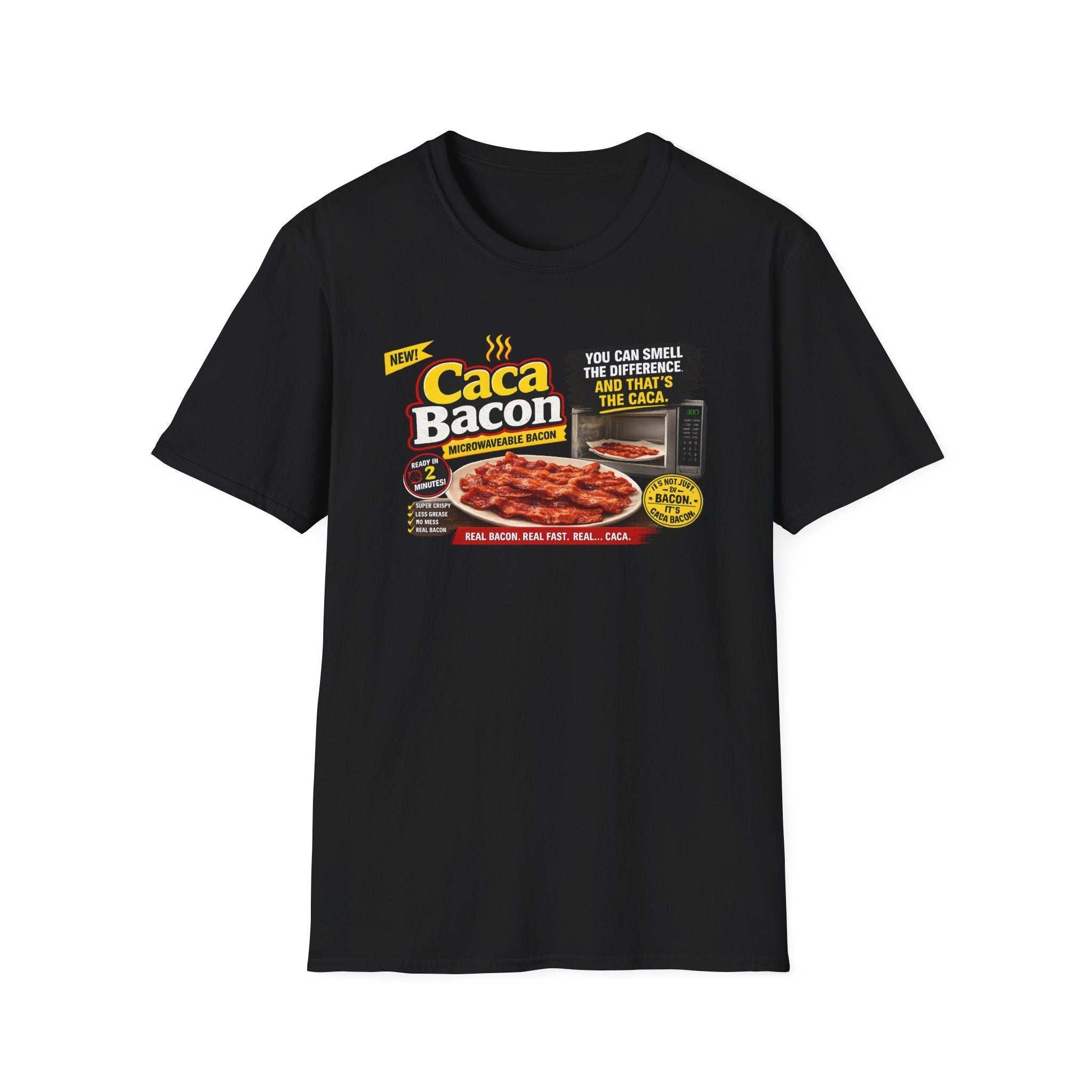 Caca Bacon Funny Microwave Bacon T‑ShirT